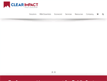 Tablet Screenshot of clearimpact.com